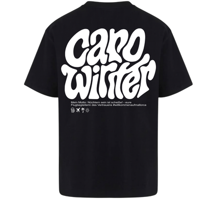 Caro Winter Oversized T-Shirt – Black & White Edition