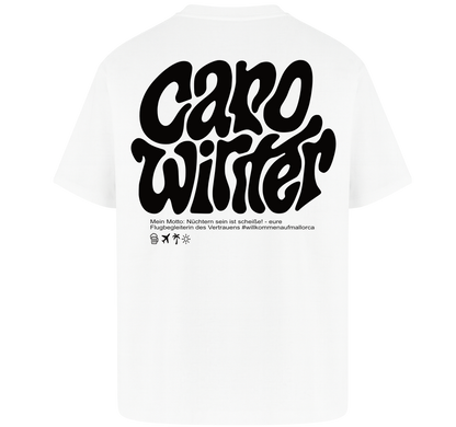 Caro Winter Oversized T-Shirt – Black & White Edition
